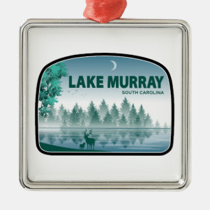 Lake Murray South Carolina Deer Metal Tree Decoration