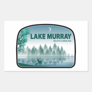 Lake Murray South Carolina Deer Rectangular Sticker