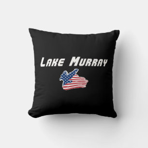 Lake Murray South Carolina Eagle Throw Pillow
