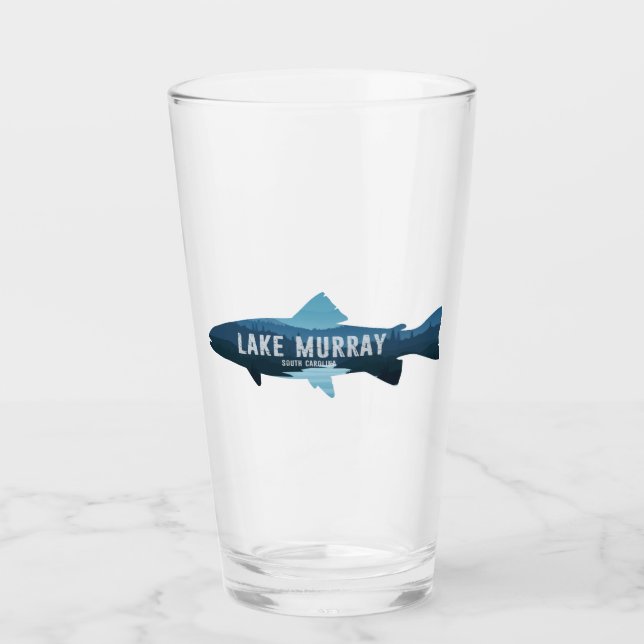 Lake Murray South Carolina Fish Glass (Front)