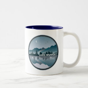 Lake Murray South Carolina Reflection Two-Tone Coffee Mug