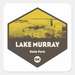 Lake Murray State Park Oklahoma Square Sticker