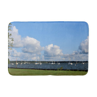Lake Muskegon Marina bath mat