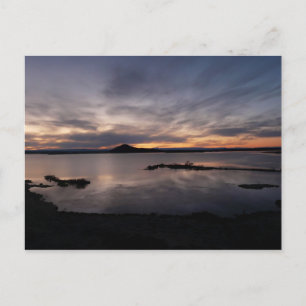 Lake Myvatn sunset postcard