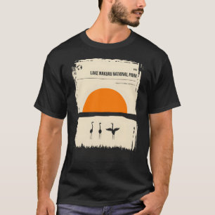 Lake Nakuru Africa Kenya Vintage Travel Poster T-Shirt