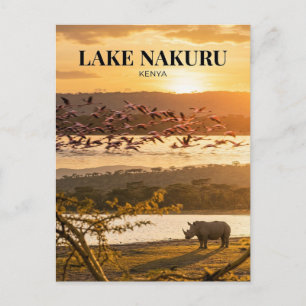 Lake Nakuru, Nakuru, Rift Valley Postcard