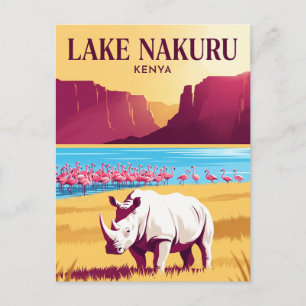 Lake Nakuru National Park Kenya Postcard