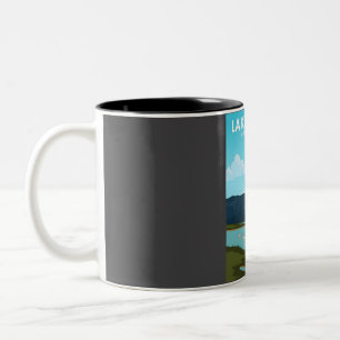 Lake Nakuru National Park Kenya Travel Poster  Two-Tone Coffee Mug