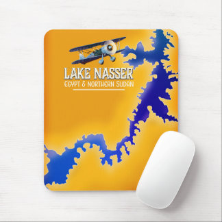 Lake Nasser Egypt and Sudan Map Mouse Mat