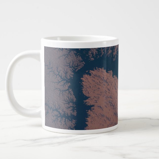 Lake Nasser Large Coffee Mug (Left)