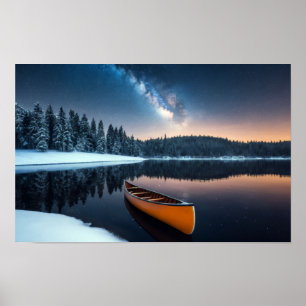 Lake Nature Outdoors Landscape Calm Peaceful Relax Poster