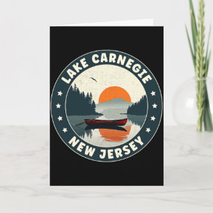 Lake Negie New Jersey Sunset T Shirt  Card
