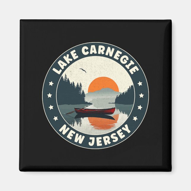 Lake Negie New Jersey Sunset T Shirt  Magnet (Front)