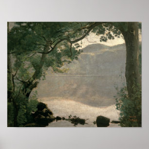 Lake Nemi, 1843 Poster