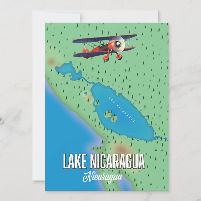 Lake Nicaragua,Nicaragua map (Front)