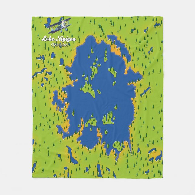 Lake Nipigon Fleece Blanket (Front)