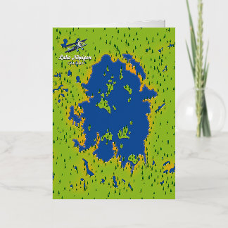 Lake Nipigon Foil Greeting Card