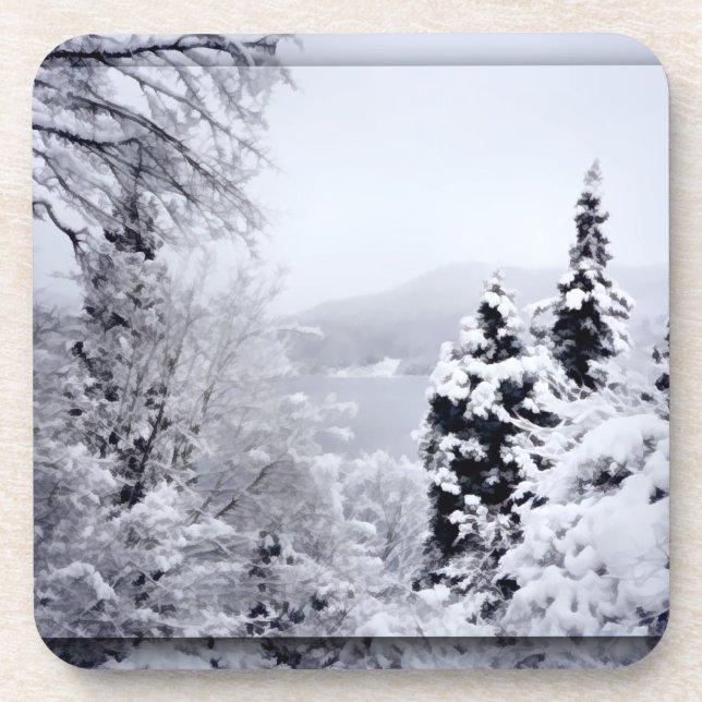 Lake Nojiri Cork Coaster (Front)