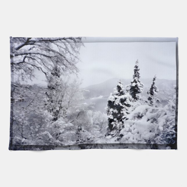 Lake Nojiri Kitchen Towel (Horizontal)