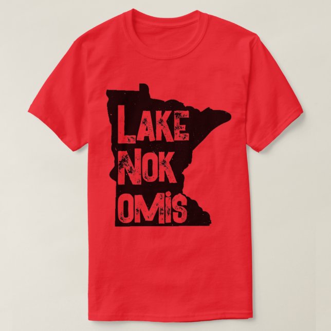 Lake Nokomis Minneapolis Minnesota Summer Vacation T-Shirt (Design Front)