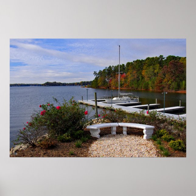 Lake Norman in Autumn Poster (Front)