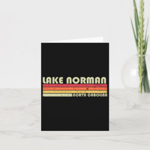 Lake Norman North Carolina Funny Fishing Camping S Card