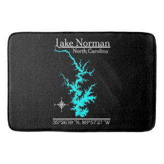 Lake Norman North Carolina Map Coordinates Bath Mat