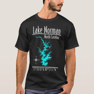 Lake Norman North Carolina Map T-Shirt