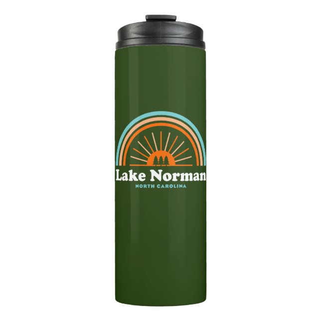 Lake Norman North Carolina Rainbow Thermal Tumbler (Front)