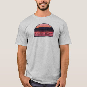 Lake Norman North Carolina Red Sunrise T-Shirt