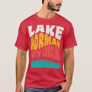 Lake Norman North olina Retro Sunset State Park T-Shirt