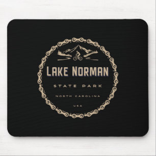 Lake Norman State Park North Carolina Mountain Bik Mouse Mat