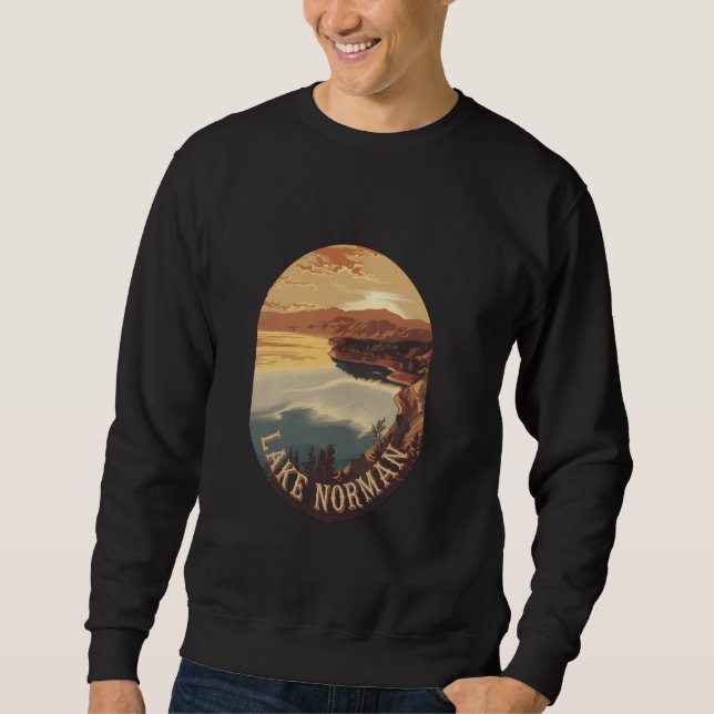 Lake Norman Sunset Over Serene Waters Sweatshirt (Front)