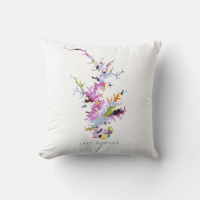 Lake Norman Throw Pillow (Front)
