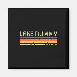 Lake Nummy New Jersey Funny Fishing Camping Summer Magnet
