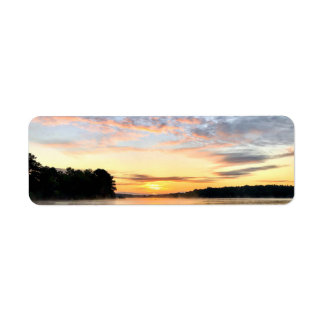 Lake Oconee Sunrise Return Address Label