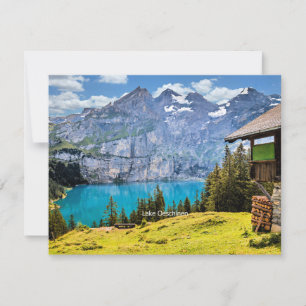 Lake Oeschinen scenic photograph Card