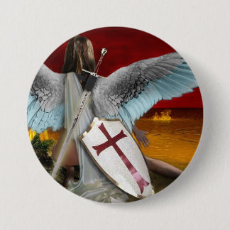 lake of fire 7.5 cm round badge