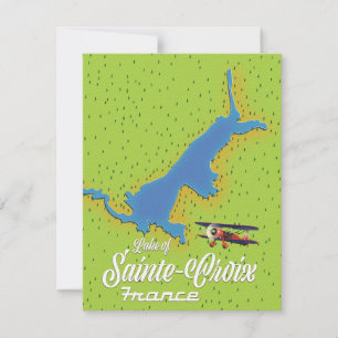Lake of Sainte-Croix France Travel map