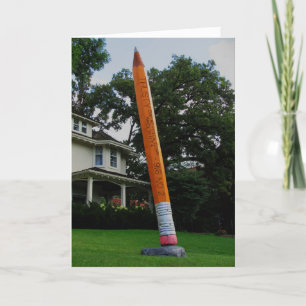 "Lake of the Isles Pencil Sculpture" Congrats Card
