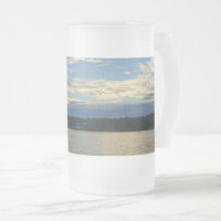 Lake Of The Ozarks Blue Sunset Frosted Glass Beer 