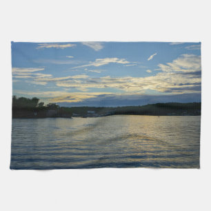 Lake Of The Ozarks Blue Sunset Tea Towel