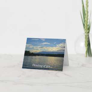 Lake Of The Ozarks Blue Sunset Thinking Of U Card
