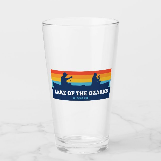 Lake Of The Ozarks Missouri Canoe Glass (Front)