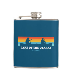 Lake Of The Ozarks Missouri Canoe Hip Flask