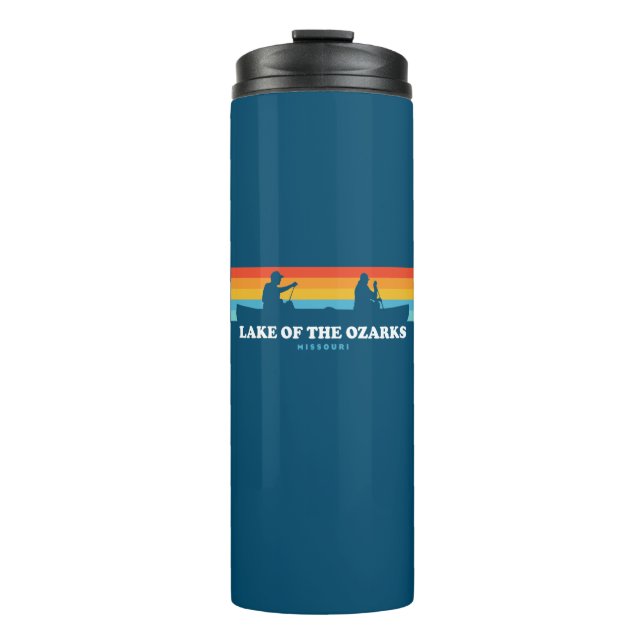 Lake Of The Ozarks Missouri Canoe Thermal Tumbler (Front)