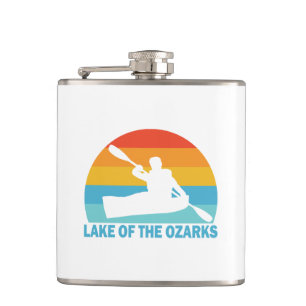 Lake Of The Ozarks Missouri Kayak Hip Flask