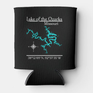 Lake of the Ozarks Missouri Map Coordinates Can Cooler