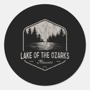 Lake Of The Ozarks Missouri Outdoors Vintage  Classic Round Sticker