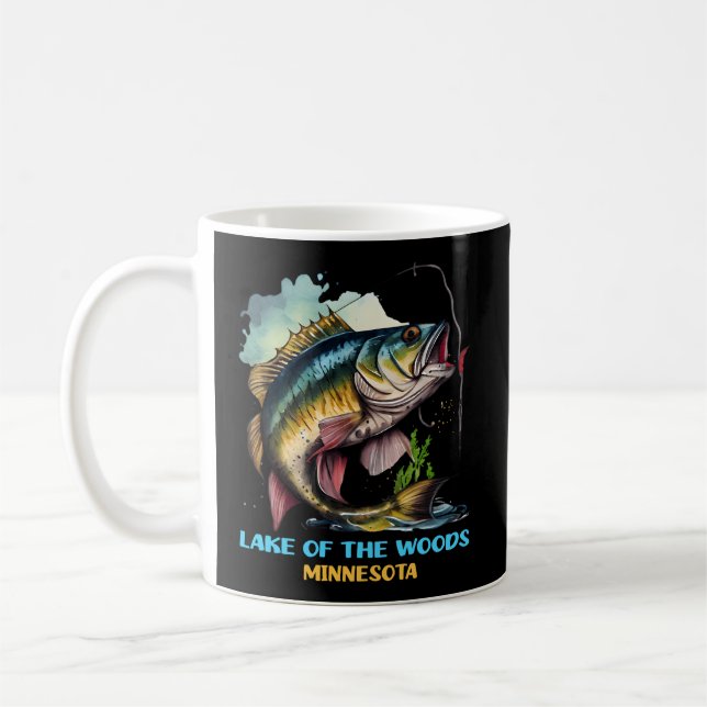 Lake Of The Woods Minnesota Fly Fishing Trip Fishe Coffee Mug (Left)